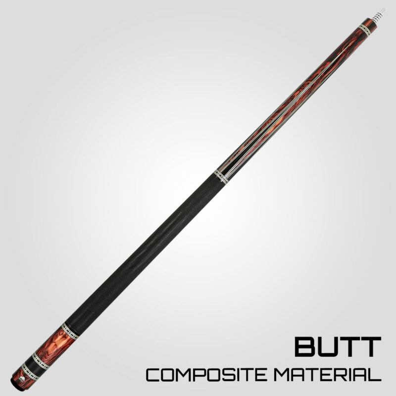 Rhino RETRÔ Pool Cue - Cocobolo - Lizard Embossed Microfiber Leather Wrap & Point