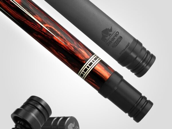 Rhino RETRÔ Pool Cue - Cocobolo - Lizard Embossed Microfiber Leather Wrap & Point