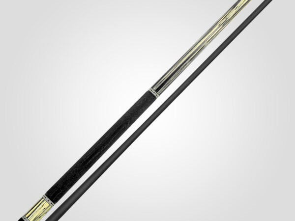 Rhino RETRÔ Pool Cue - Pale Moon Ebony - Lizard Embossed Microfiber Leather Wrap & Point