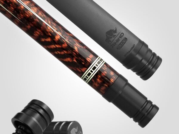 Rhino RETRÔ Pool Cue - Snake - Lizard Embossed Microfiber Leather Wrap & Point