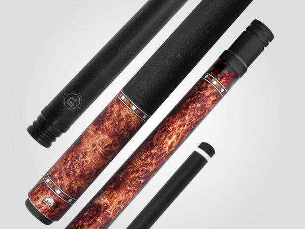 Rhino G-W Pool Cue - Amboyna - Leather Wrap