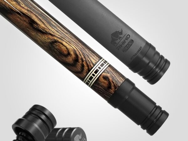 Rhino RETRÔ Pool Cue - Bocote - Lizard Embossed Microfiber Leather Wrap & Point