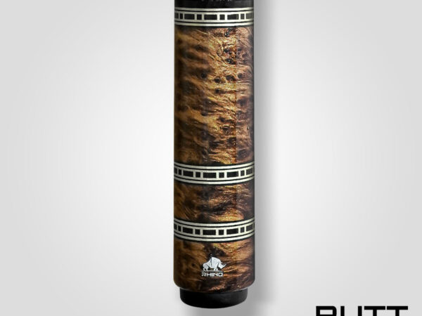 Rhino RETRÔ Pool Cue - Thuya - Crocodile Embossed Microfiber Leather Wrap