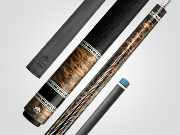 Rhino RETRÔ Pool Cue - Thuya - Lizard Embossed Microfiber Leather Wrap & Point