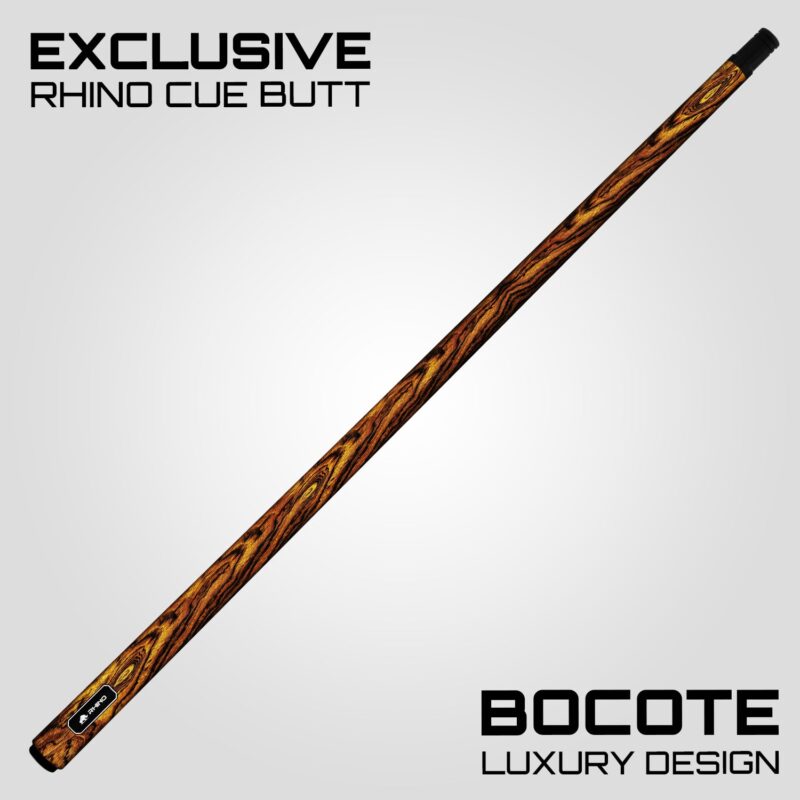 Rhino G-W Pool Cue - Bocote - Wrapless