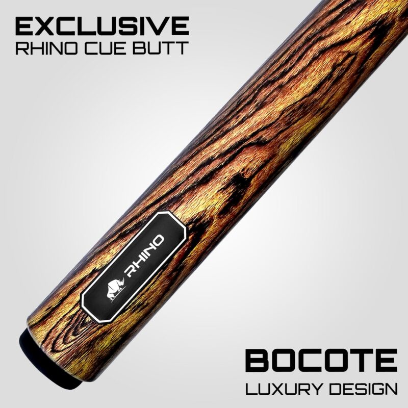 Rhino G-W Pool Cue - Bocote - Wrapless