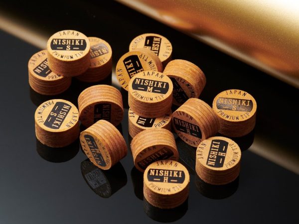 NISHIKI PREMIUM POOL CUE TIP - BROWN