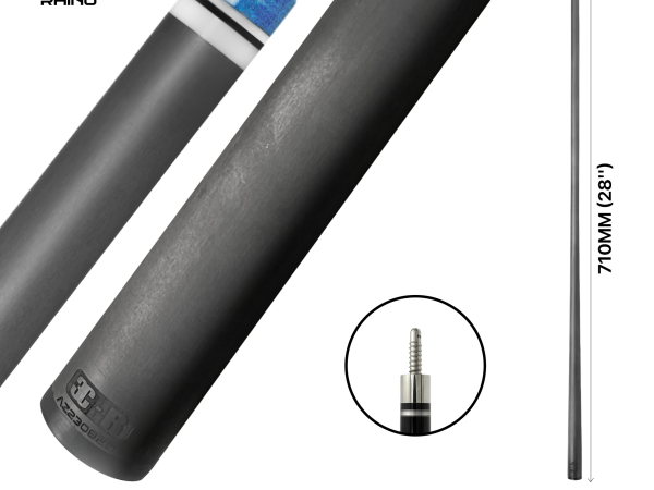 Rhino - 710mm (28'') / 3/8-8 Carbon Carom Single Shaft 12mm