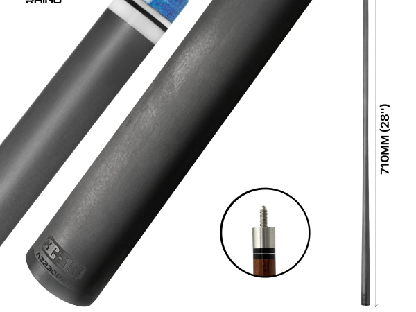 Rhino - 710mm (28'') / 5/16-18 Carbon Carom Single Shaft 12mm