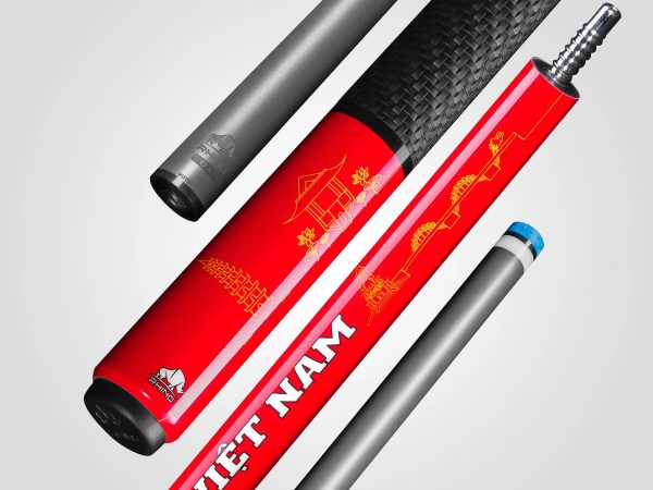 VOYAGER VIETNAM POOL CUE - RED - SPORT WRAP