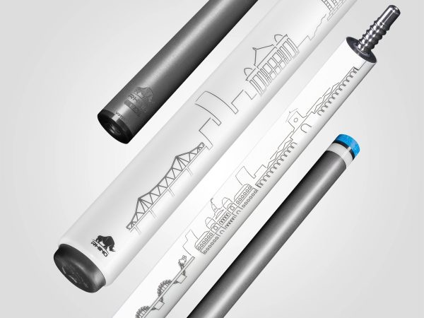 VOYAGER VIETNAM POOL CUE - WHITE - WRAPLESS