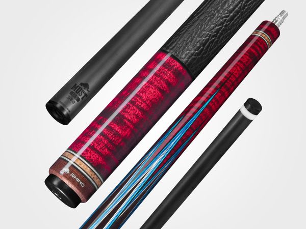 RHINO MUST POOL CUE - MU3 CRIMSON BLUEPOINT
