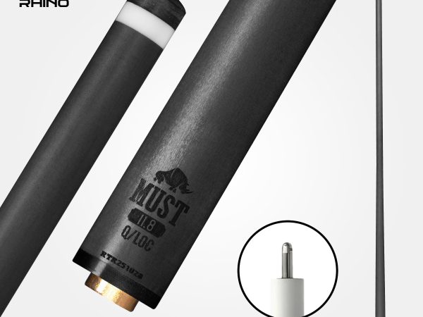 RHINO MUST 30" / Q-loc Pro Carbon Pool Cue Single Shaft