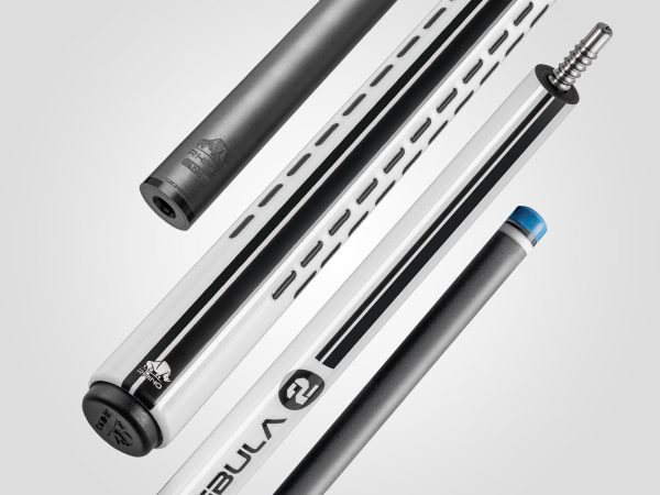 Nebula 2 Pool Cue - Pure White - 3D Grip