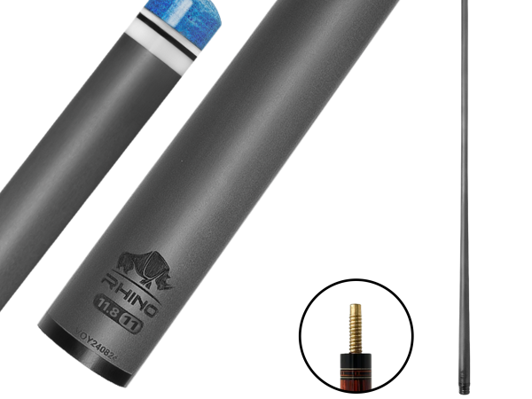 Rhino - 30" / 3/8-11 Carbon Pool Cue Single Shaft