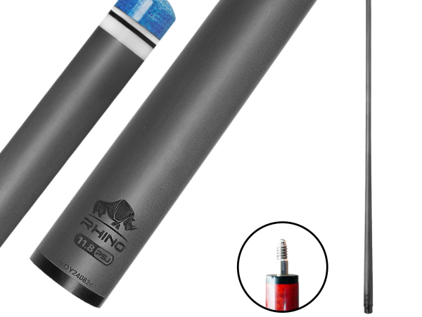Rhino - 30" / Speed Joint (PSJ) Carbon Pool Cue Single Shaft