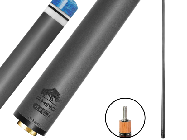 Rhino - 30" / VP2 Carbon Pool Cue Single Shaft