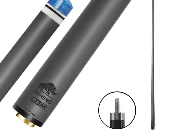 Rhino - 30" / 5/16-14 Carbon Pool Cue Single Shaft - Standard