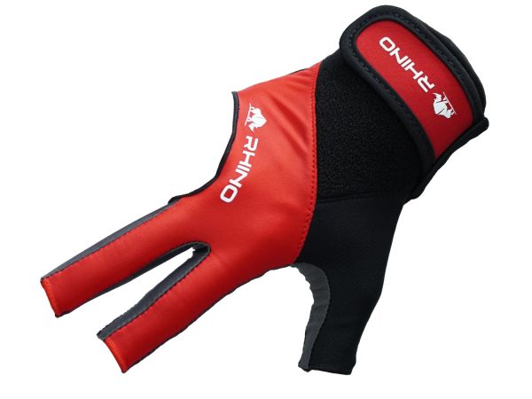 RHINO Billiards Glove Right Hand - Red